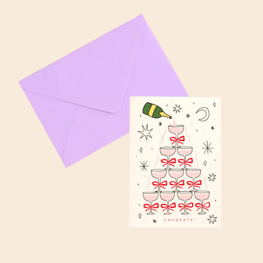 Little Black Cat Illustrated Goods Greeting Cards