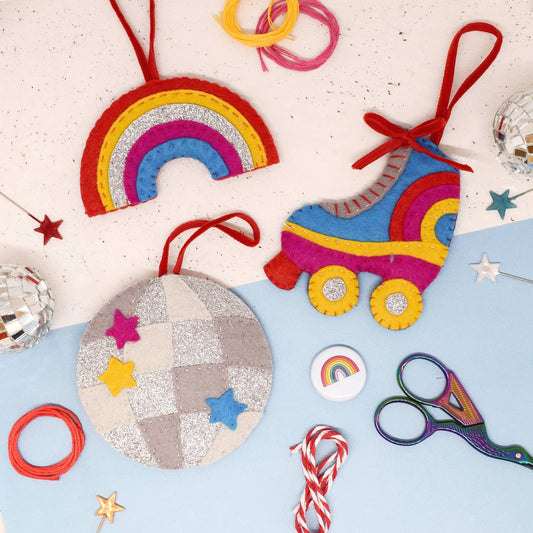 The Make Arcade - 'Roller Disco' Felt Stitching Set