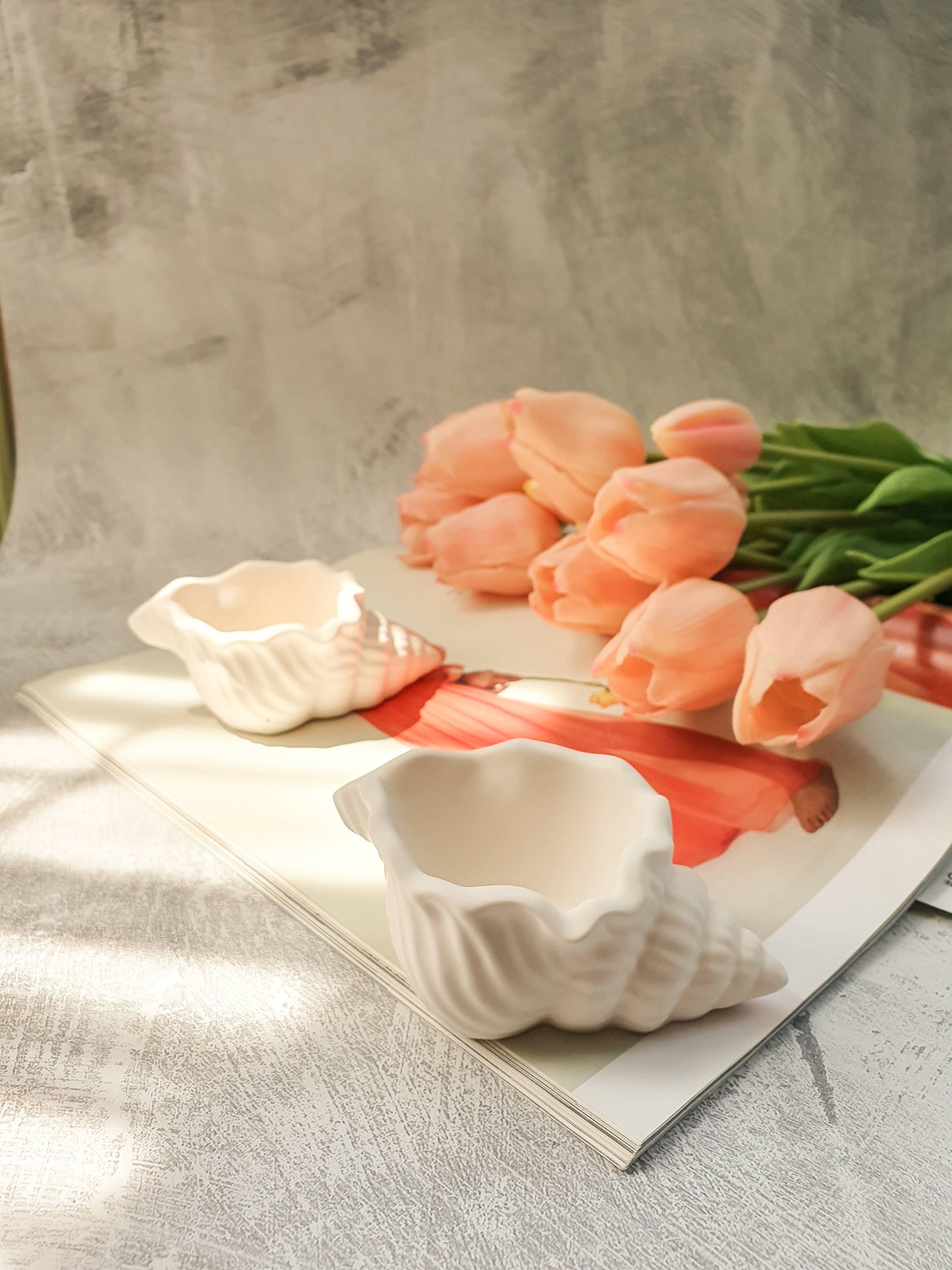 Gokican - Shell Jewellery Dish, Ring Holder Spring & Summer Home Decor