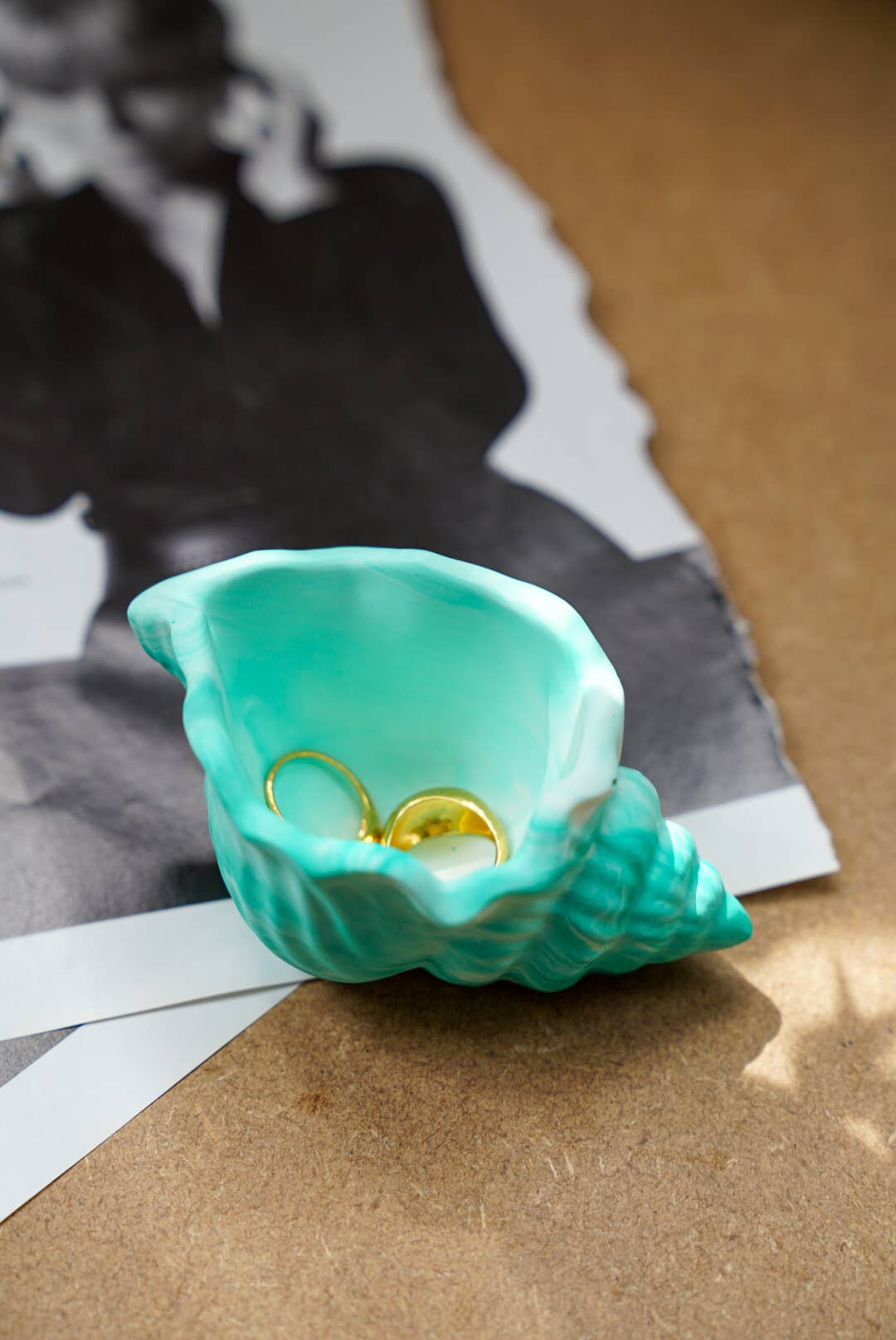 Gokican - Shell Jewellery Dish, Ring Holder Spring & Summer Home Decor