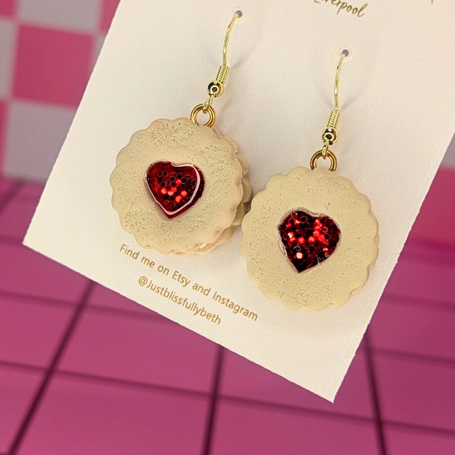 Jammy Dodger earrings 4