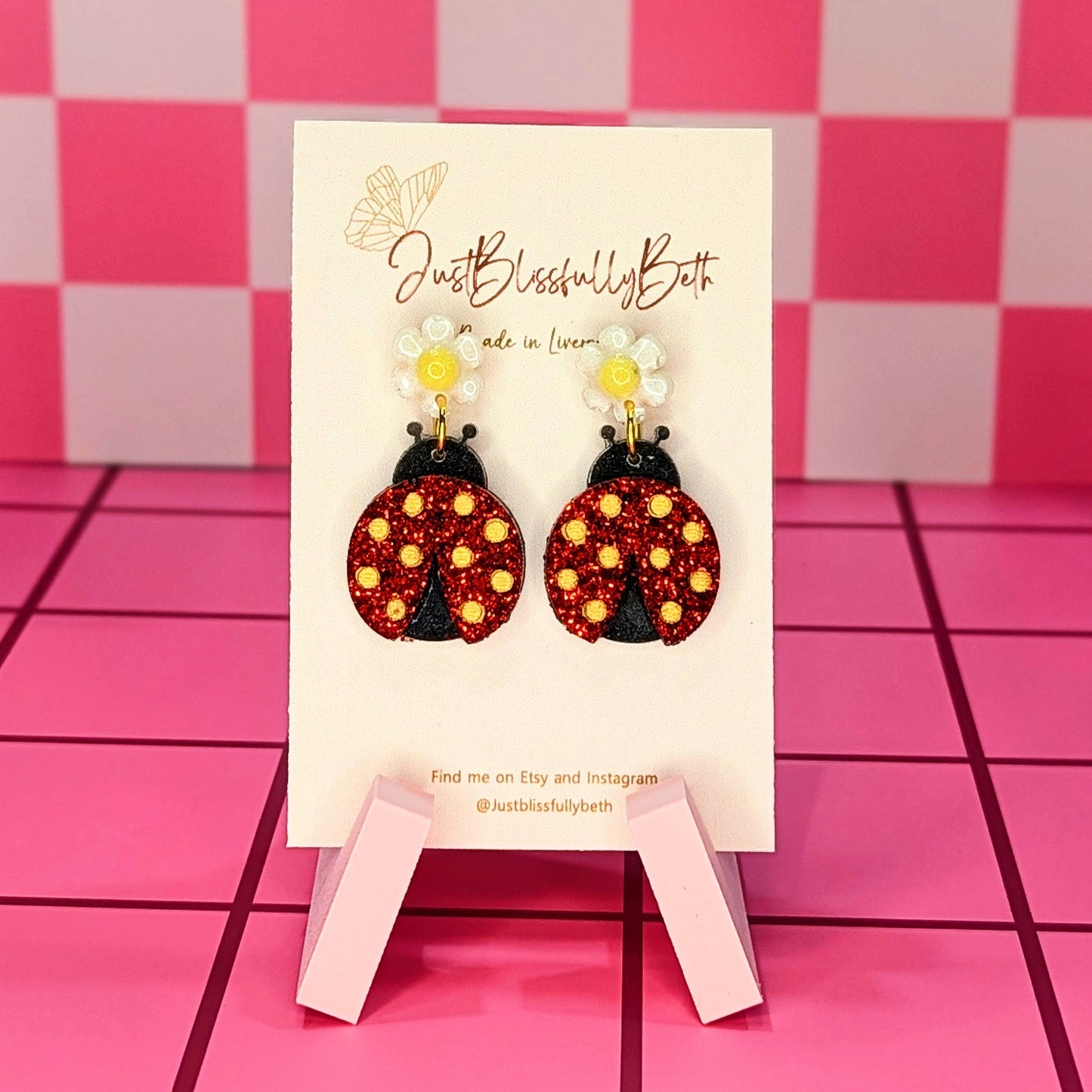 lady bird earrings