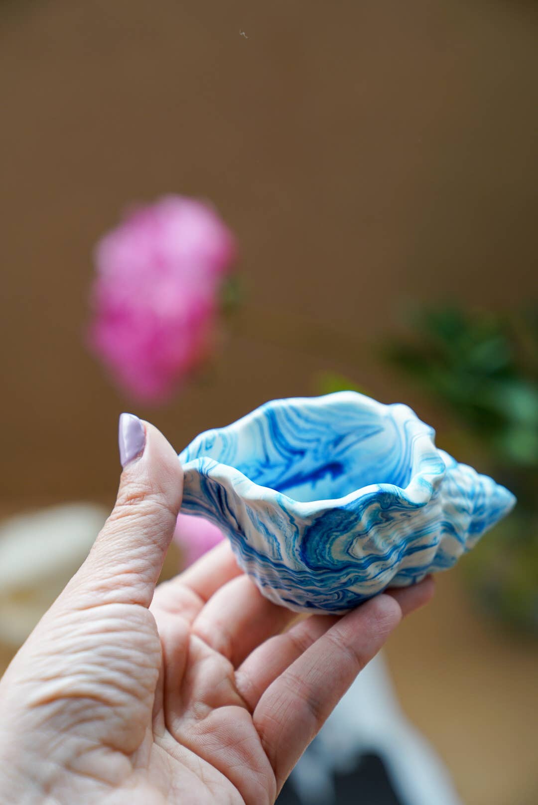 Gokican - Shell Jewellery Dish, Ring Holder Spring & Summer Home Decor
