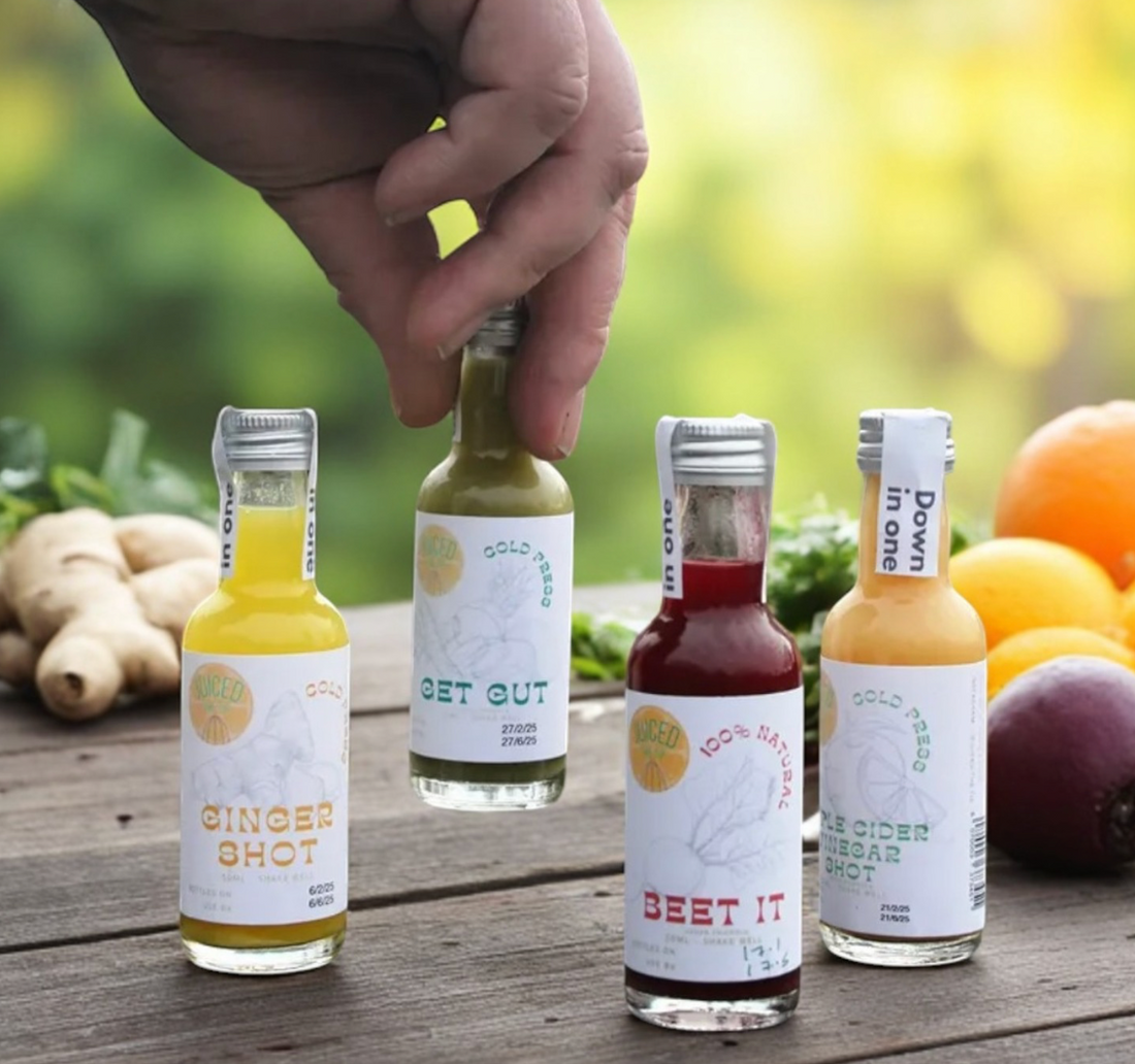 Juiced the Tip cheeky handmade health shots.