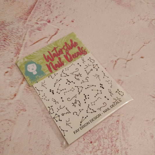 FayDixonDesign - Constellation Waterslide Nail Decals