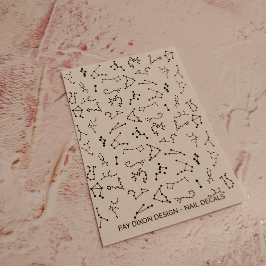 FayDixonDesign - Constellation Waterslide Nail Decals