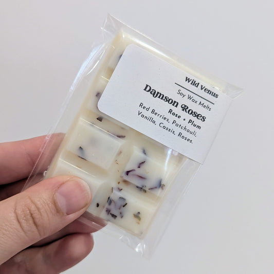 Soy wax melt Damson Roses