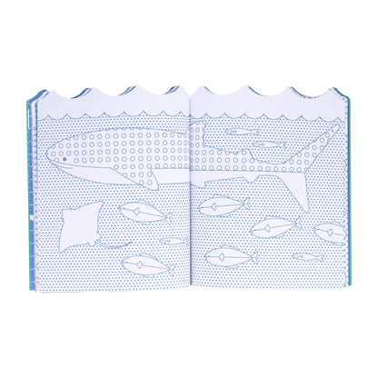 Petit Collage - Ocean Coloring Book + Stickers