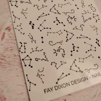 FayDixonDesign - Constellation Waterslide Nail Decals