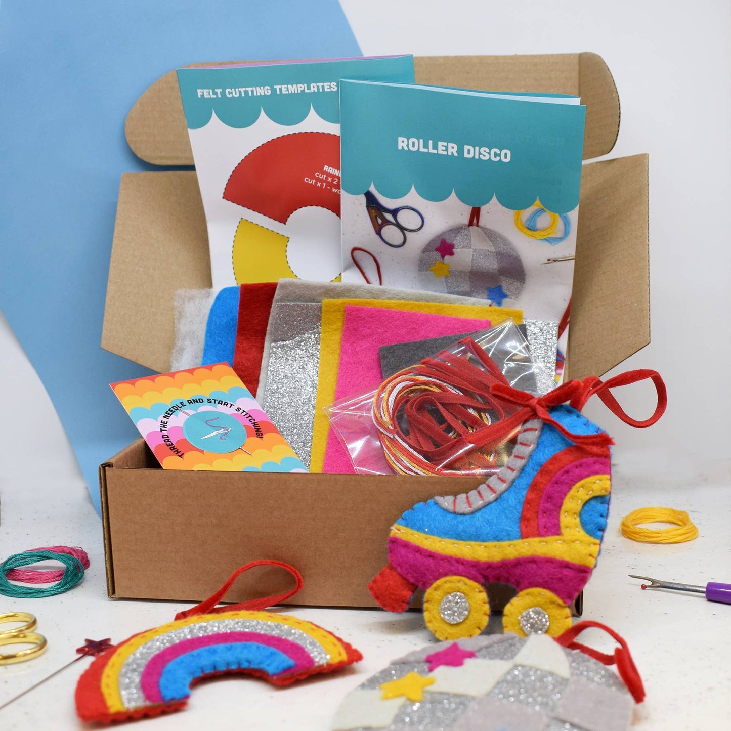 The Make Arcade - 'Roller Disco' Felt Stitching Set