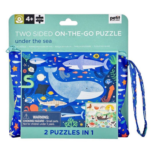 Petit Collage - Under the Sea Two-sided Travel Puzzle
