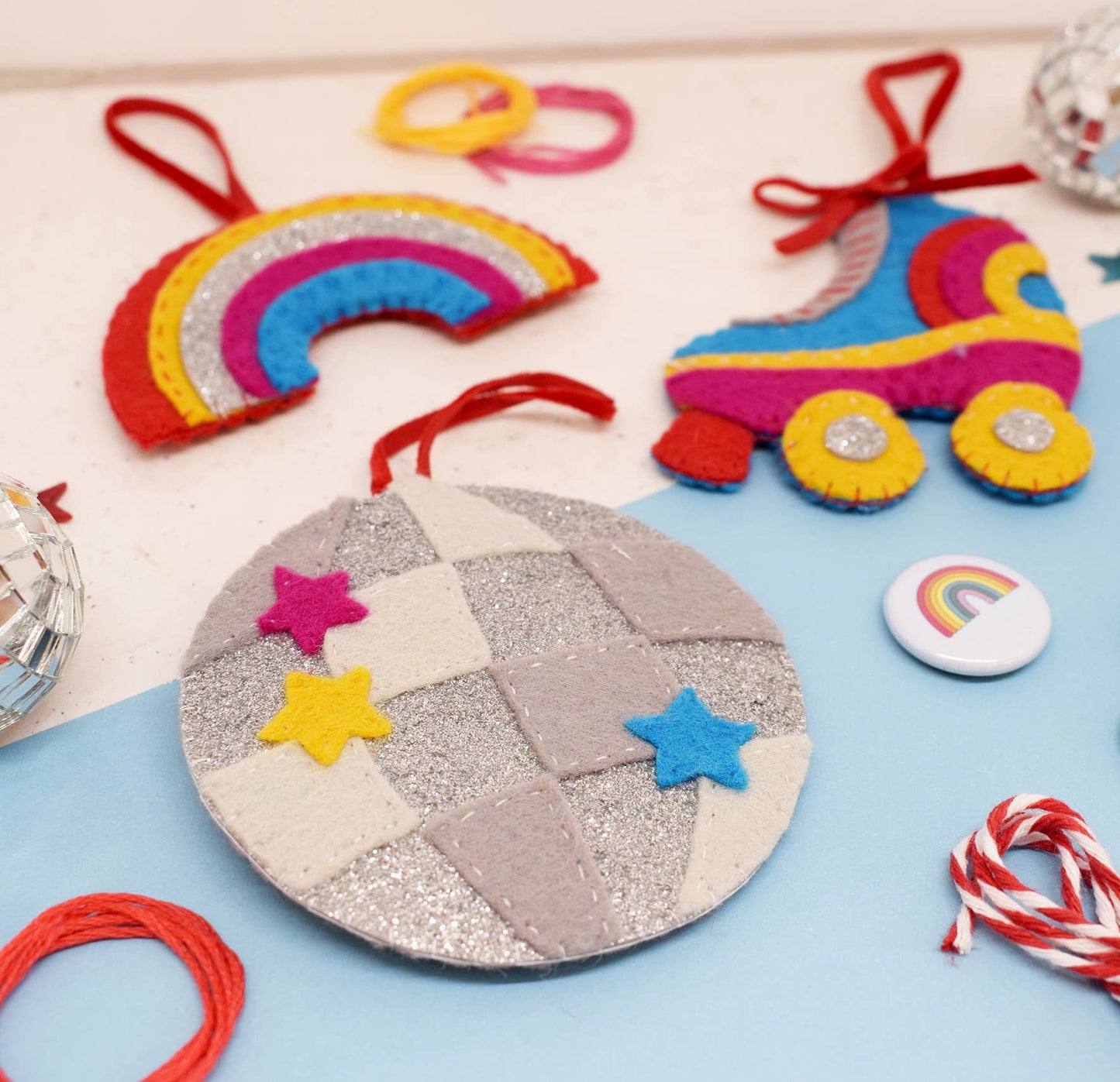 The Make Arcade - 'Roller Disco' Felt Stitching Set