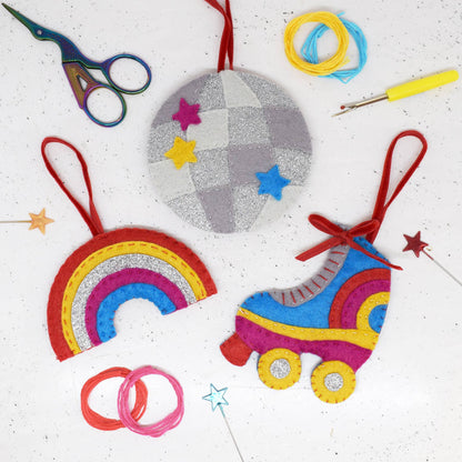 The Make Arcade - 'Roller Disco' Felt Stitching Set