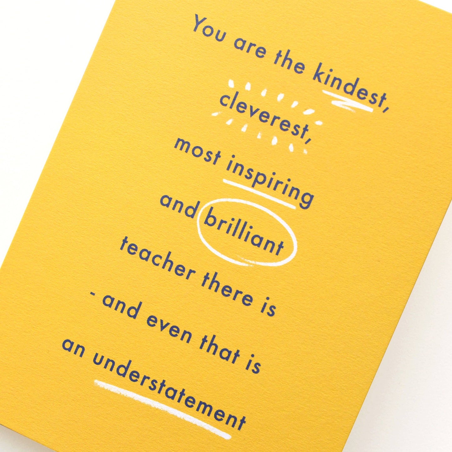 The Kindest Teacher - Greeting Card