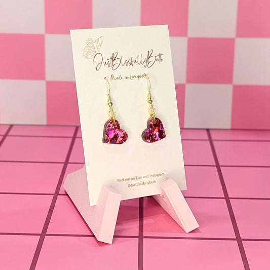 Acrylic Hearts by Just Blissfully Beth