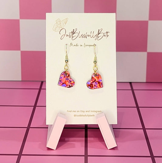 Acrylic Hearts by Just Blissfully Beth