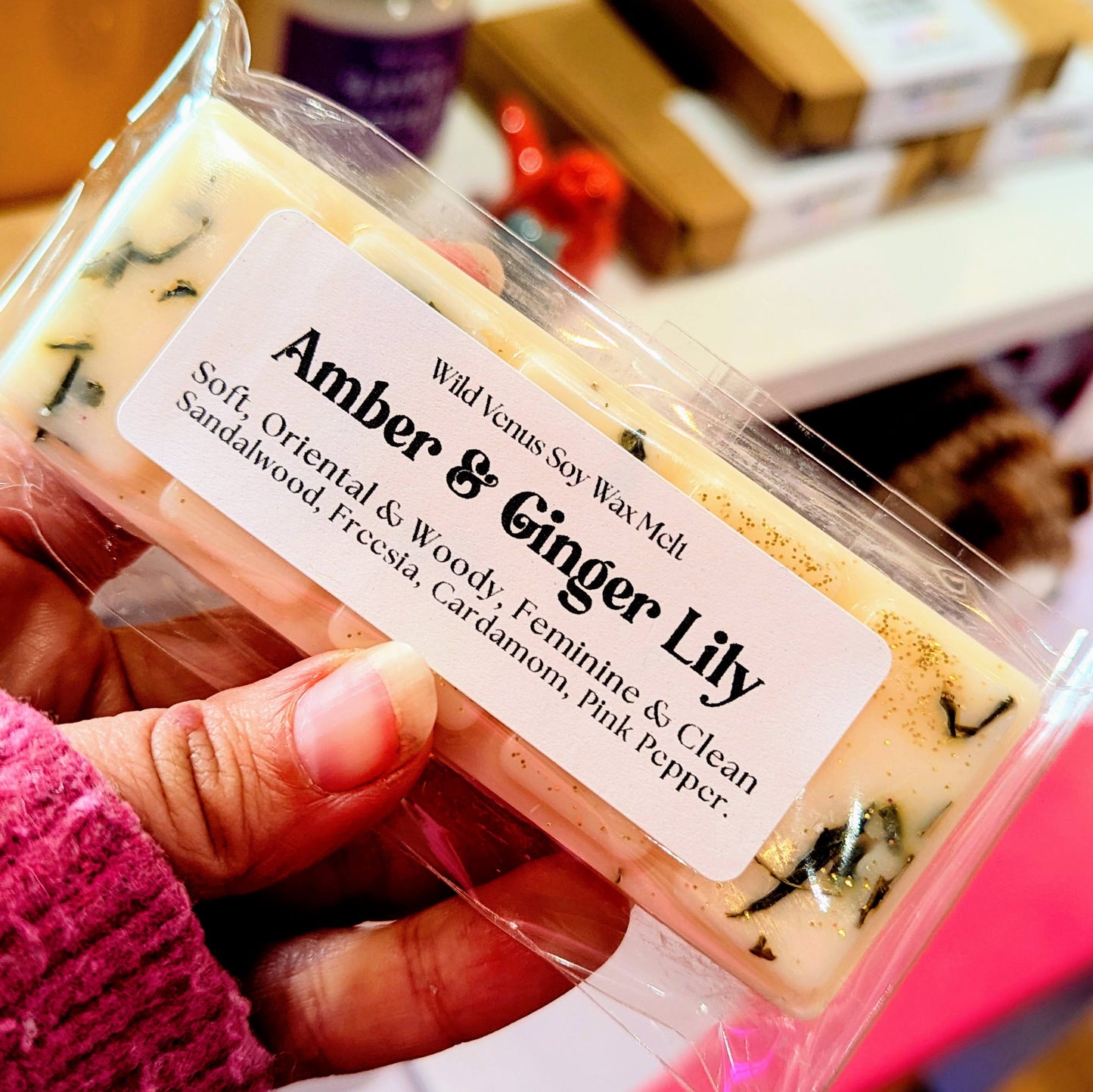 Amber and Ginger Lily Soy Wax Melt