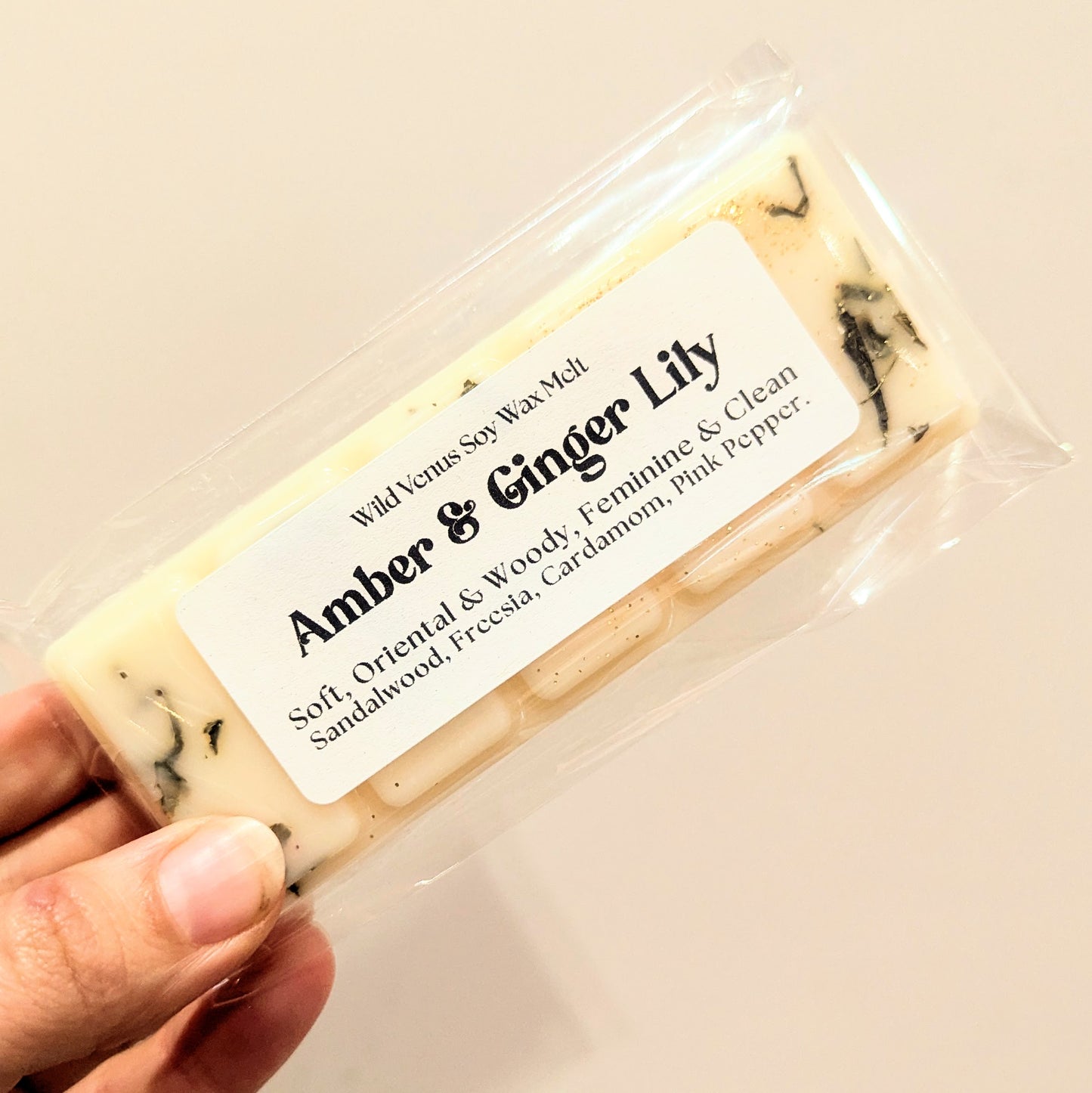 Amber and Ginger Lily Soy Wax Melt