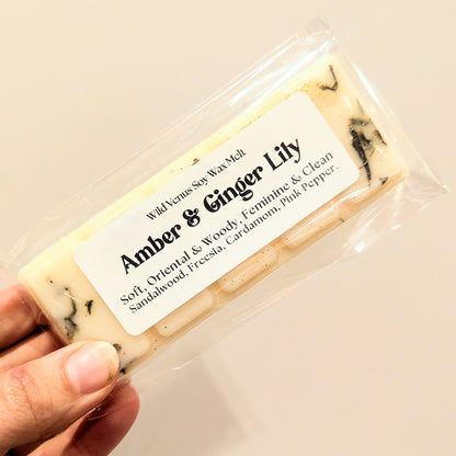 Amber and Ginger Lily Soy Wax Melt