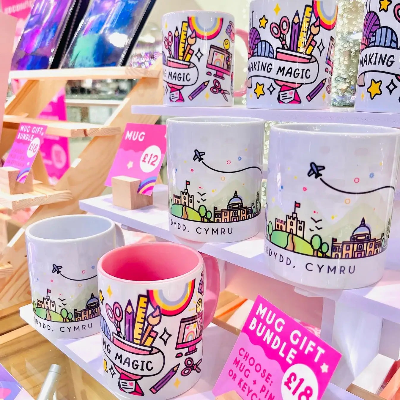 CoconuTacha - Making Magic Mugs on display