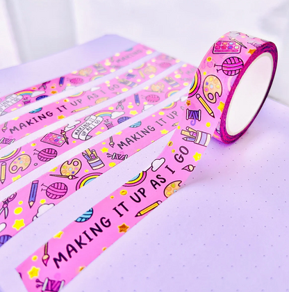 Washi Tape is pink