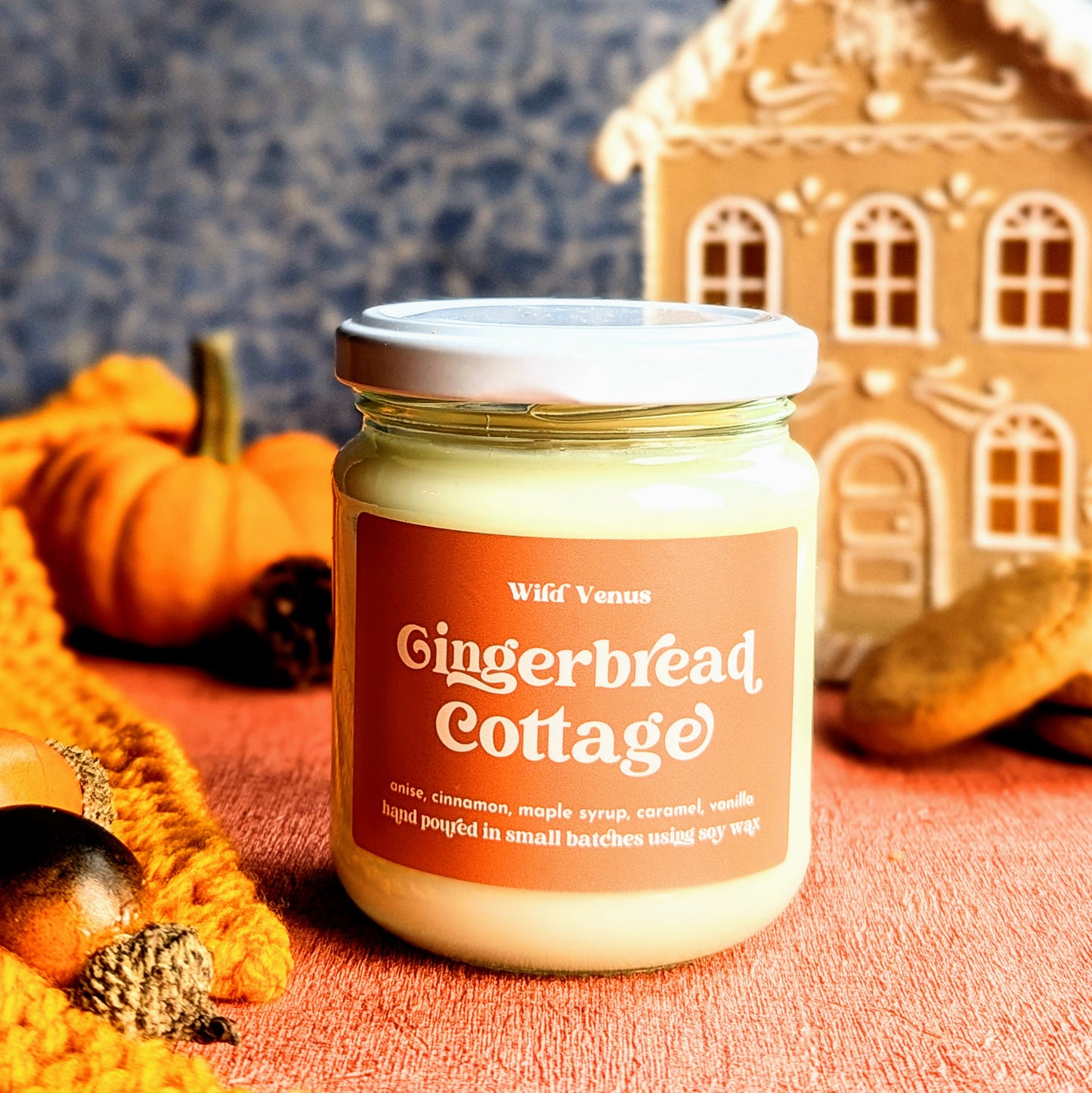 Gingerbread cottage candle