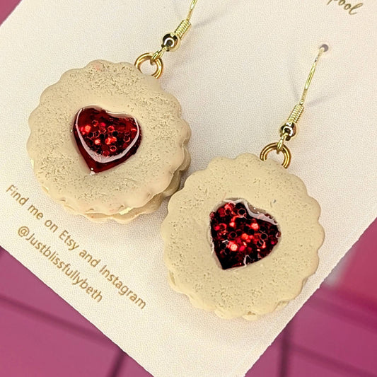 Jammy Dodger earrings 2