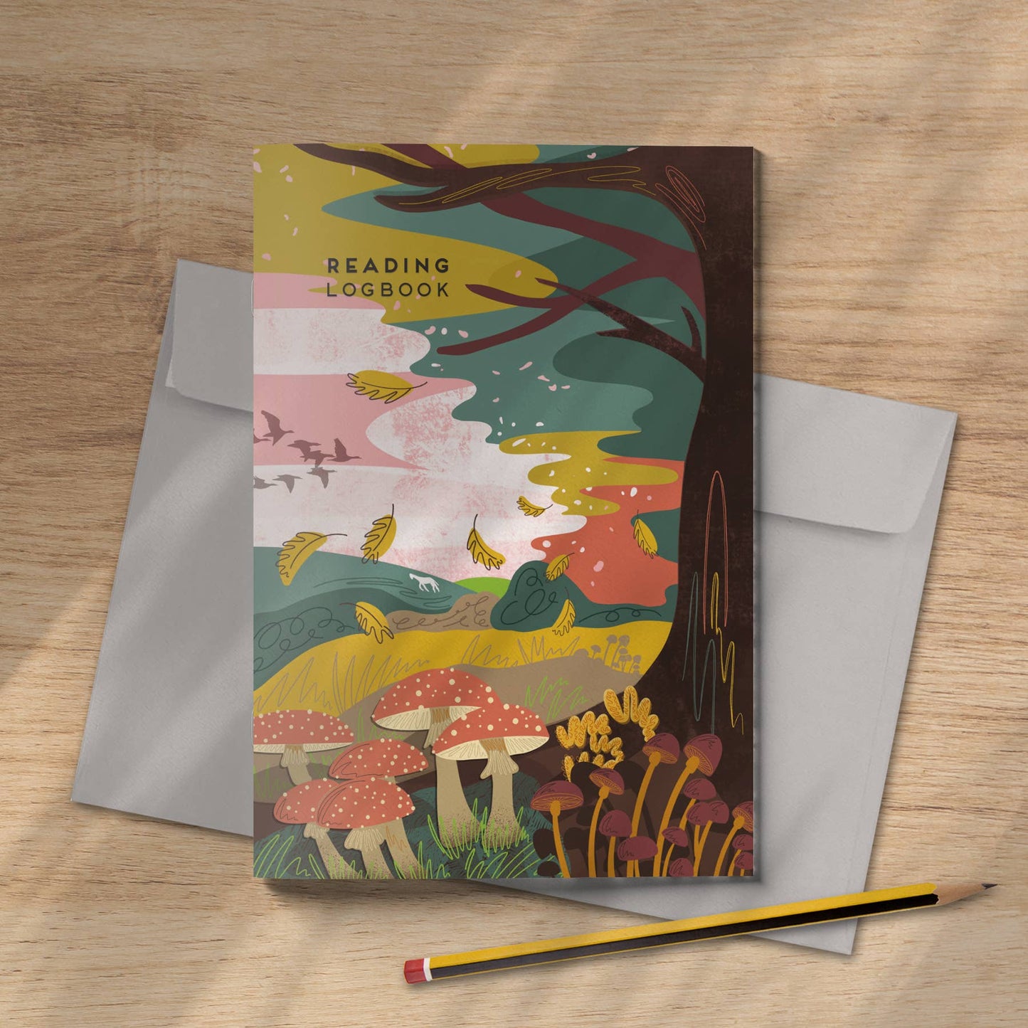 The autumn reading log book.