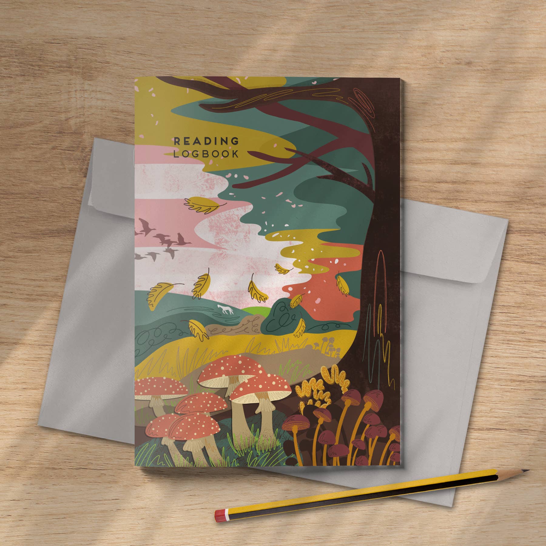 The autumn reading log book.