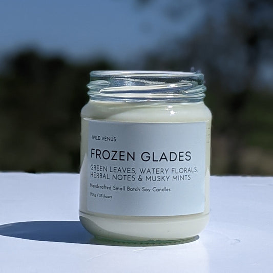 Frozen Glades Soy Candle. 