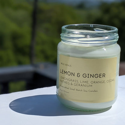 Lemon and Ginger Soy Candle