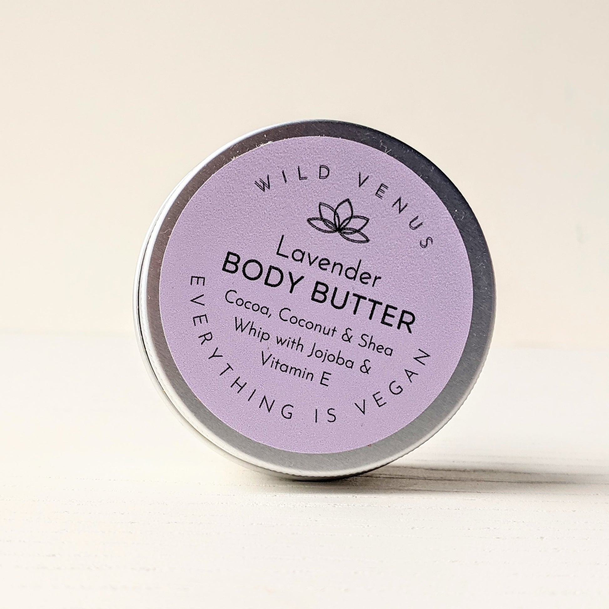 A small tin of lavender body butter