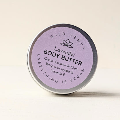 A small tin of lavender body butter