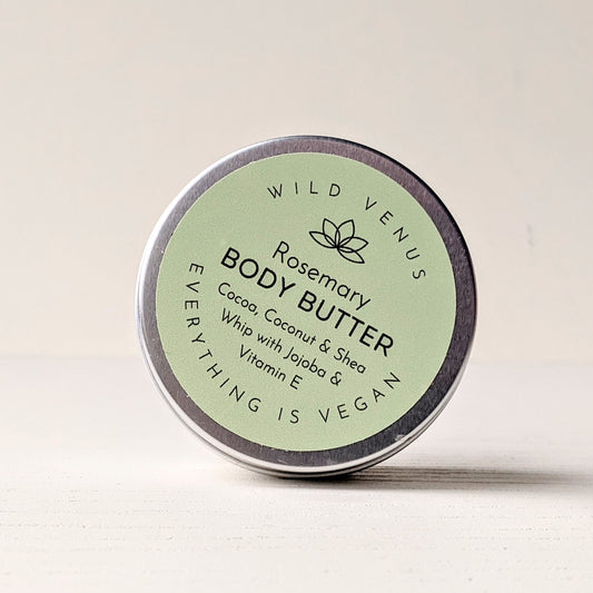 A small tin of the Rosemary Body Butter