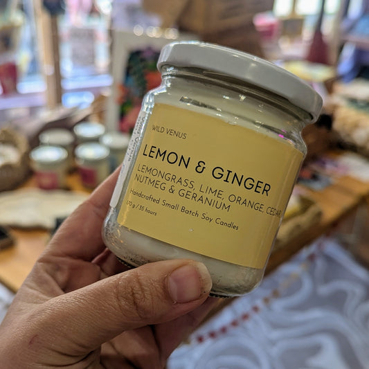 Lemon and Ginger Soy Candle - SSF