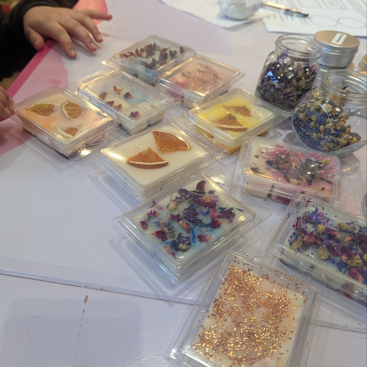 Wax Melts made at the workshop experience in Burnley