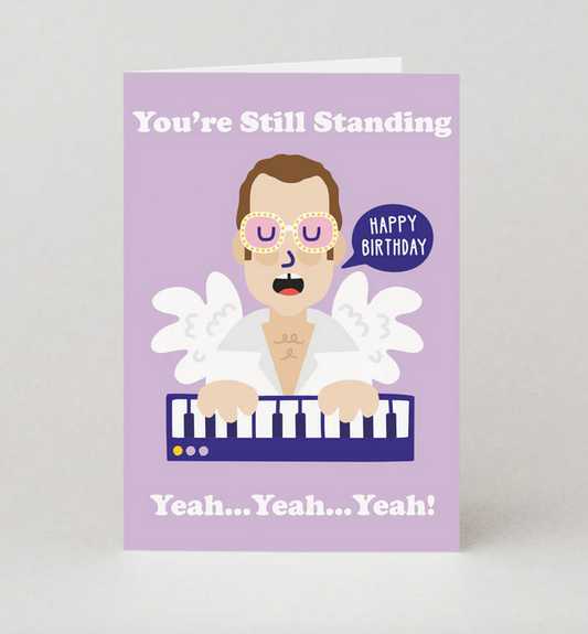 Still Standing - Elton Birthday Card by Studio Boketto