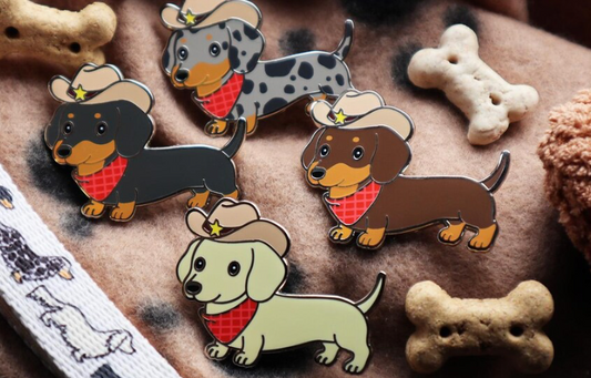 Swiftterley Dachshund Enamel Pins