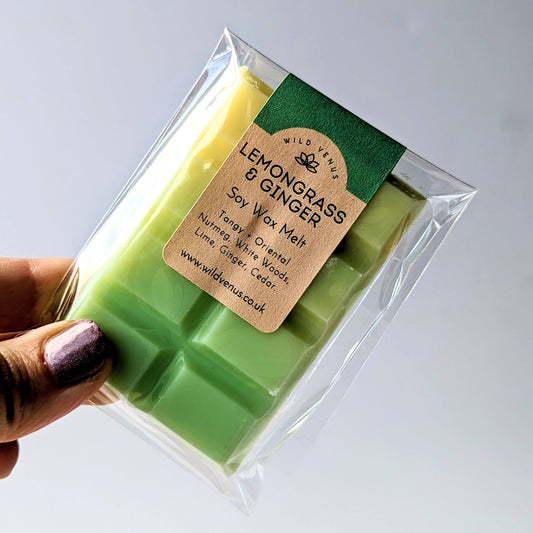 Soy wax melt lemongrass and ginger