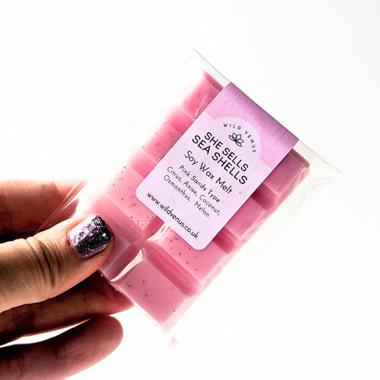 Soy wax melt pink sands