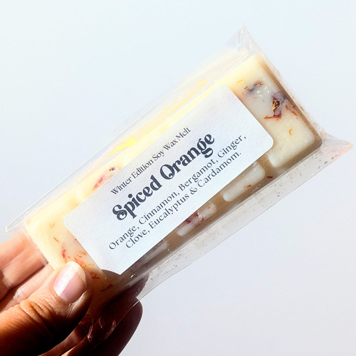 spiced orange soy wax melt 1