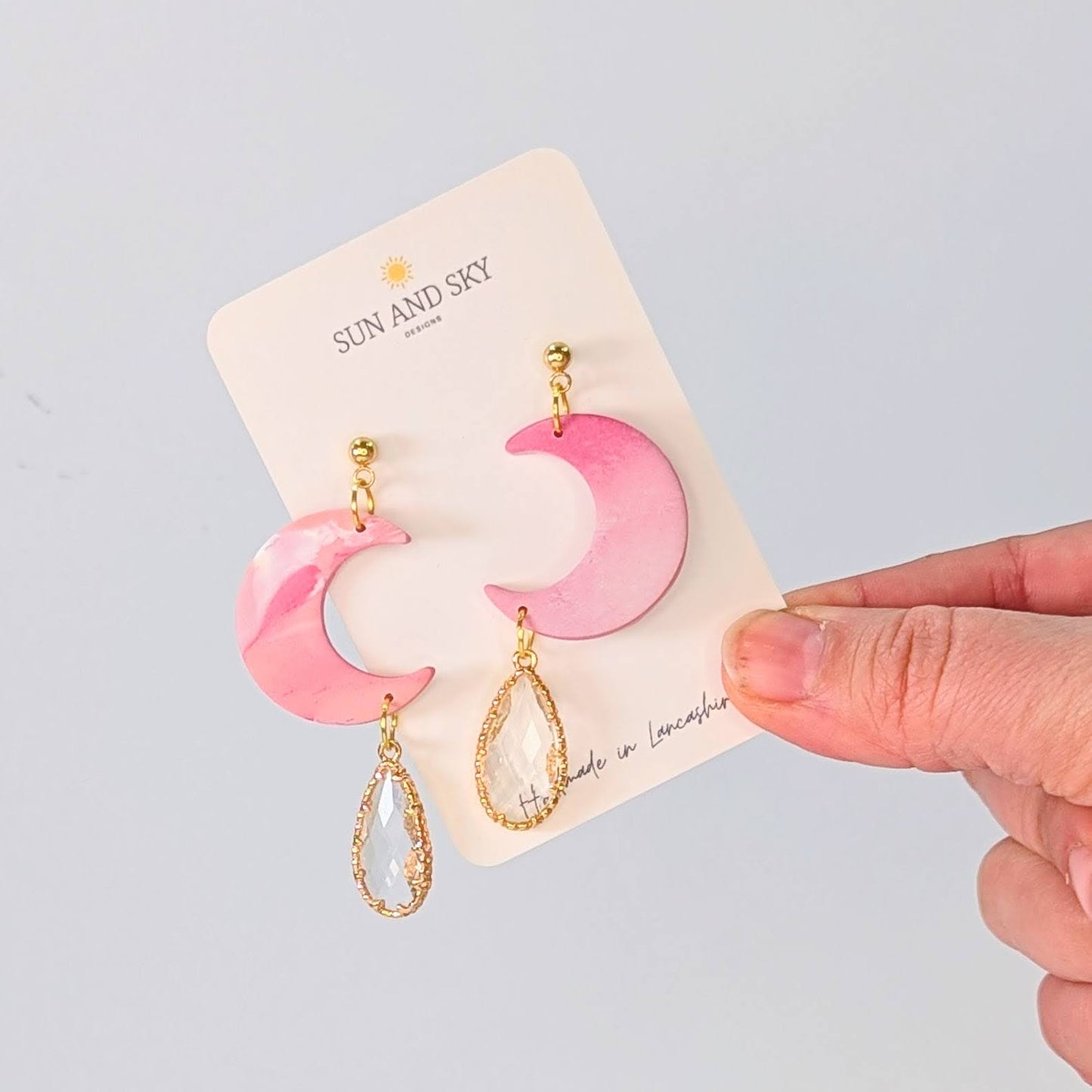 Sun and Sky Clouds and Moons Earrings