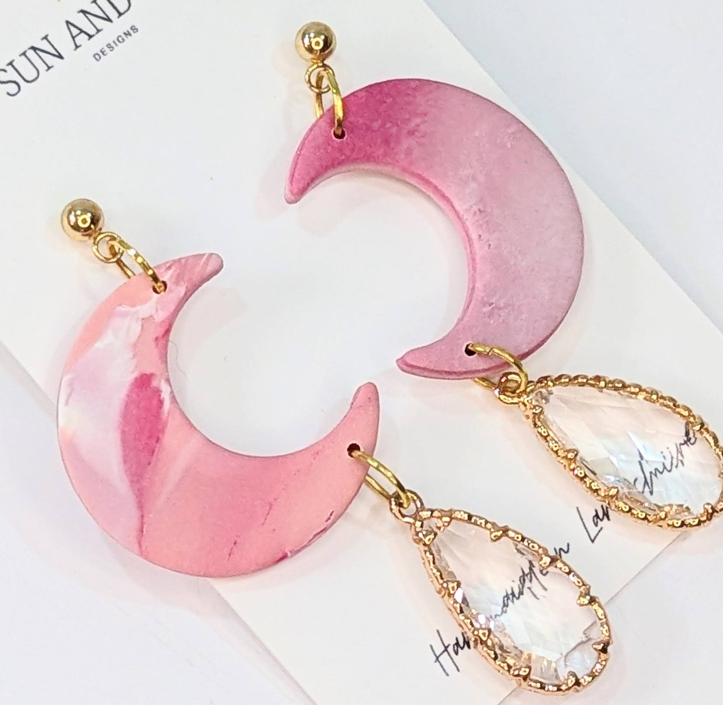 Sun and Sky Clouds and Moons Earrings