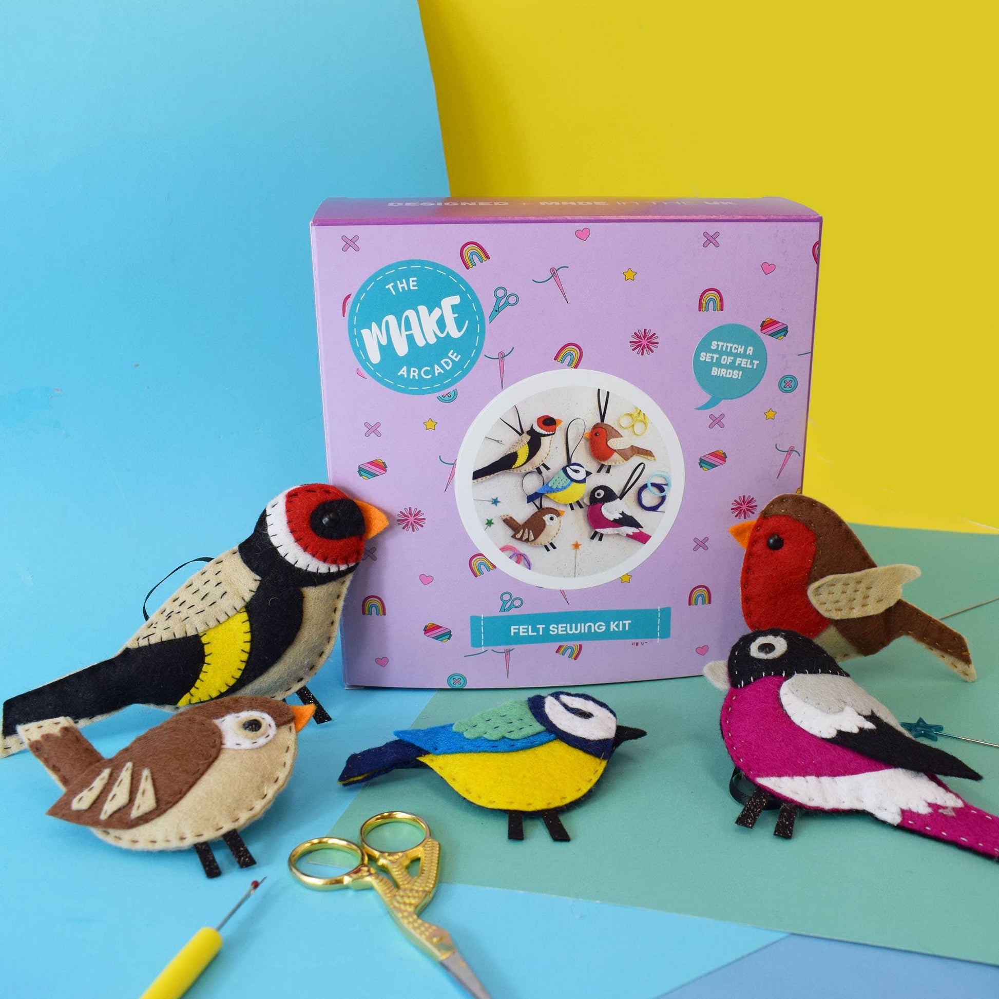 The make arcade bird kit and box