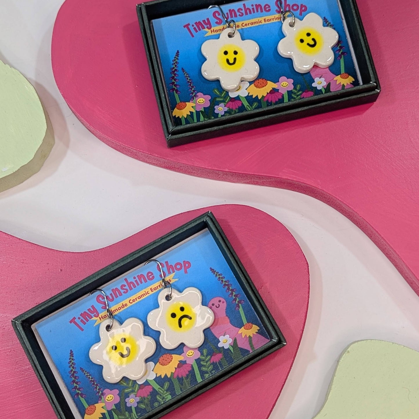 Tiny Sunshine Shop Dangle Earrings