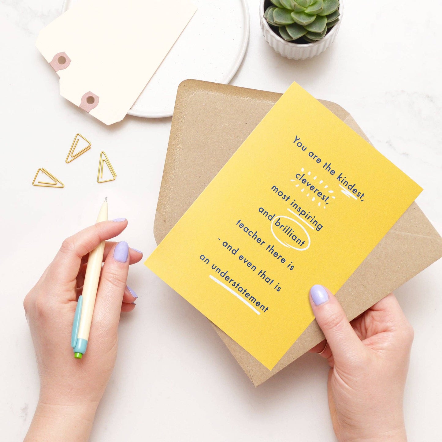 The Kindest Teacher - Greeting Card