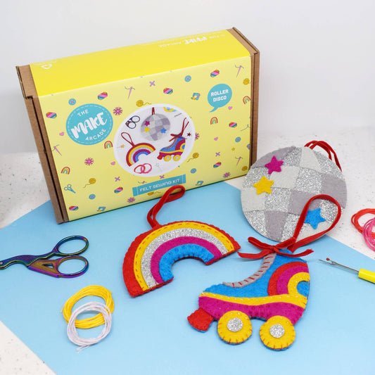 The Make Arcade - 'Roller Disco' Felt Stitching Set
