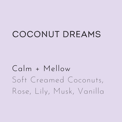Coconut dreams wax melt description