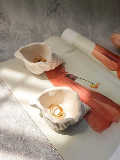 Gokican - Shell Jewellery Dish, Ring Holder Spring & Summer Home Decor