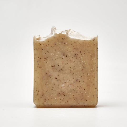 Grapefruit and apricot soap has a very coarse texture for exfoliating.